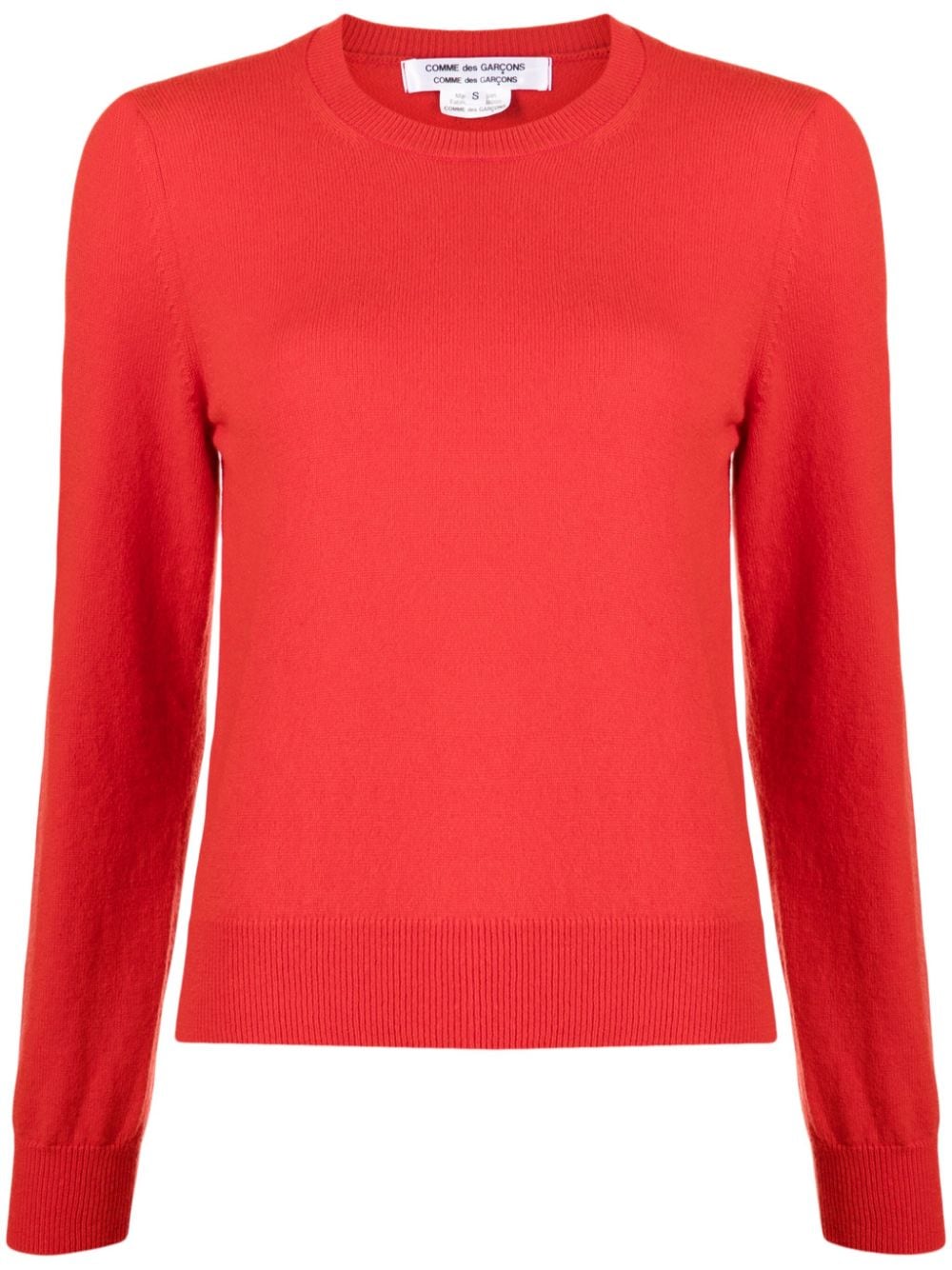 Comme Des Garçons Comme Des Garçons round-neck cashmere jumper - Red von Comme Des Garçons Comme Des Garçons