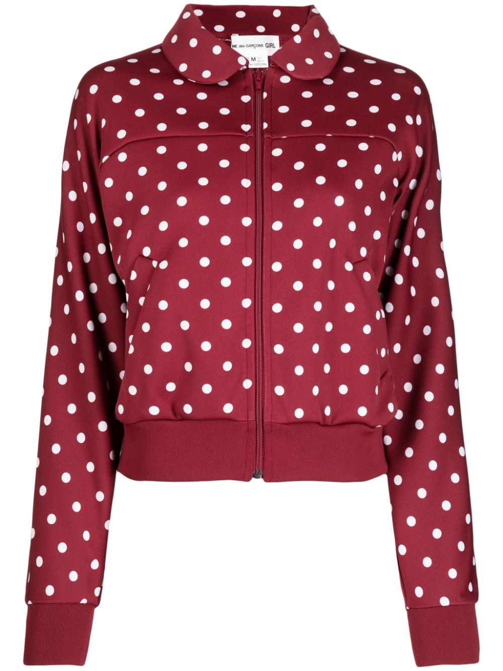 Comme Des Garçons Girl polka-dot pattern bomber jacket - Red von Comme Des Garçons Girl