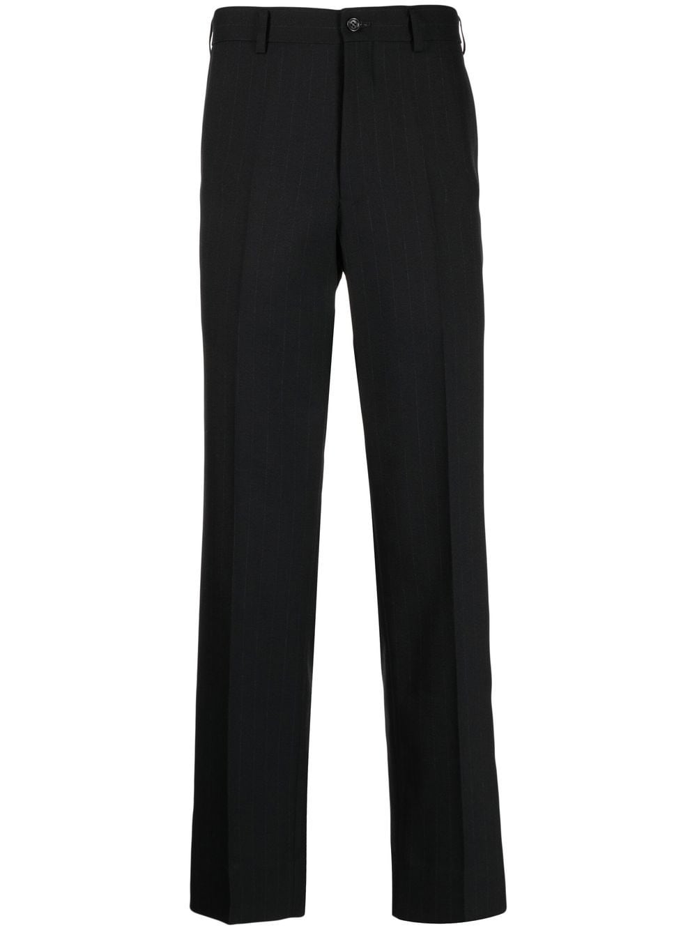 Comme des Garçons Homme Deux pinstripe-print tailored trousers - Black von Comme des Garçons Homme Deux