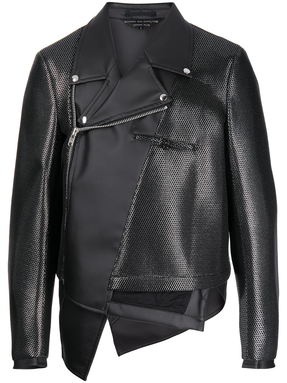 Comme des Garçons Homme Plus asymmetric biker jacket - Black von Comme des Garçons Homme Plus