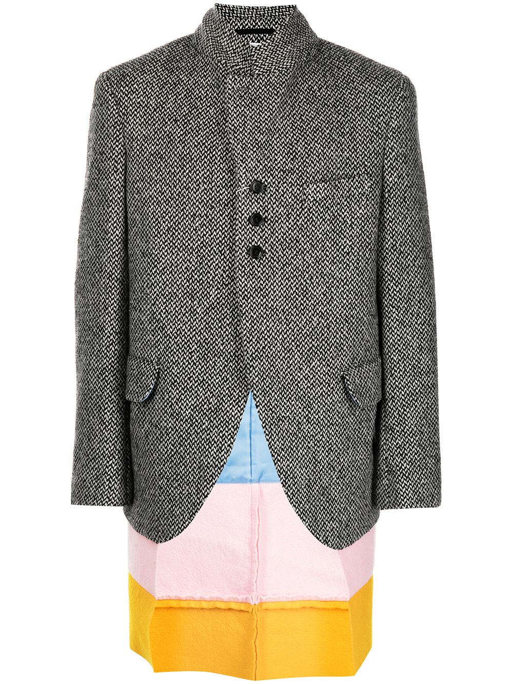 Comme des Garçons Homme Plus colour-block panelled blazer - Grey von Comme des Garçons Homme Plus
