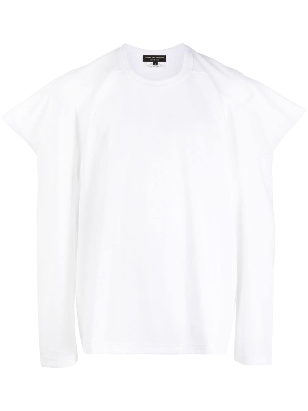 Comme des Garçons Homme Plus drop-shoulder gathered T-shirt - White von Comme des Garçons Homme Plus