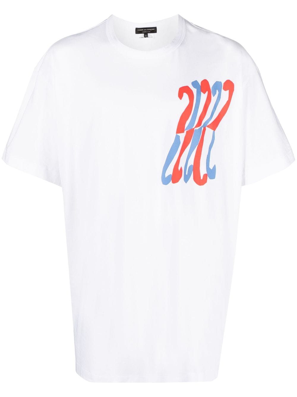 Comme des Garçons Homme Plus graphic-print cotton T-shirt - White von Comme des Garçons Homme Plus