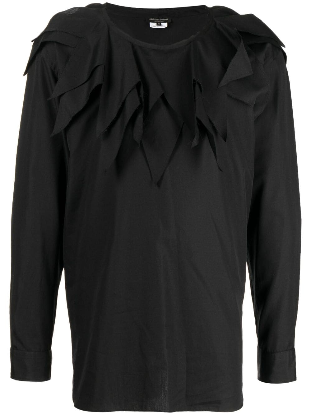 Comme des Garçons Homme Plus layered long-sleeve cotton T-shirt - Black von Comme des Garçons Homme Plus