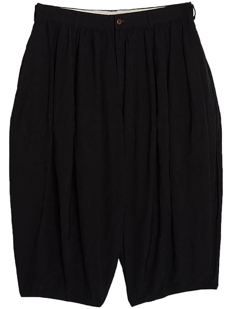 Comme des Garçons Homme Plus pleat-detail cropped trousers - Black von Comme des Garçons Homme Plus