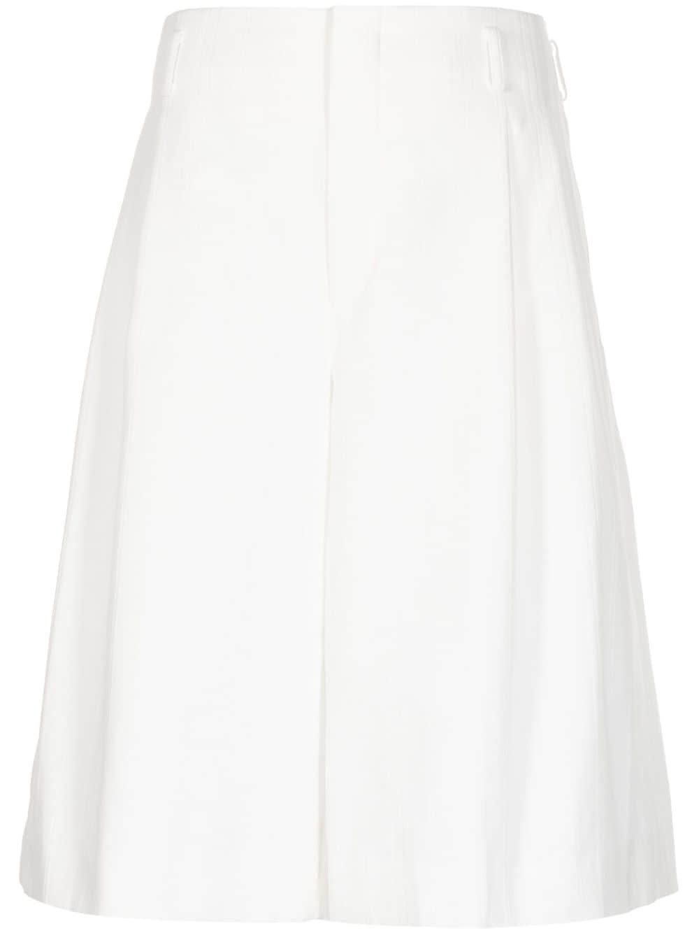 Comme des Garçons Homme Plus pleated wide-leg shorts - White von Comme des Garçons Homme Plus