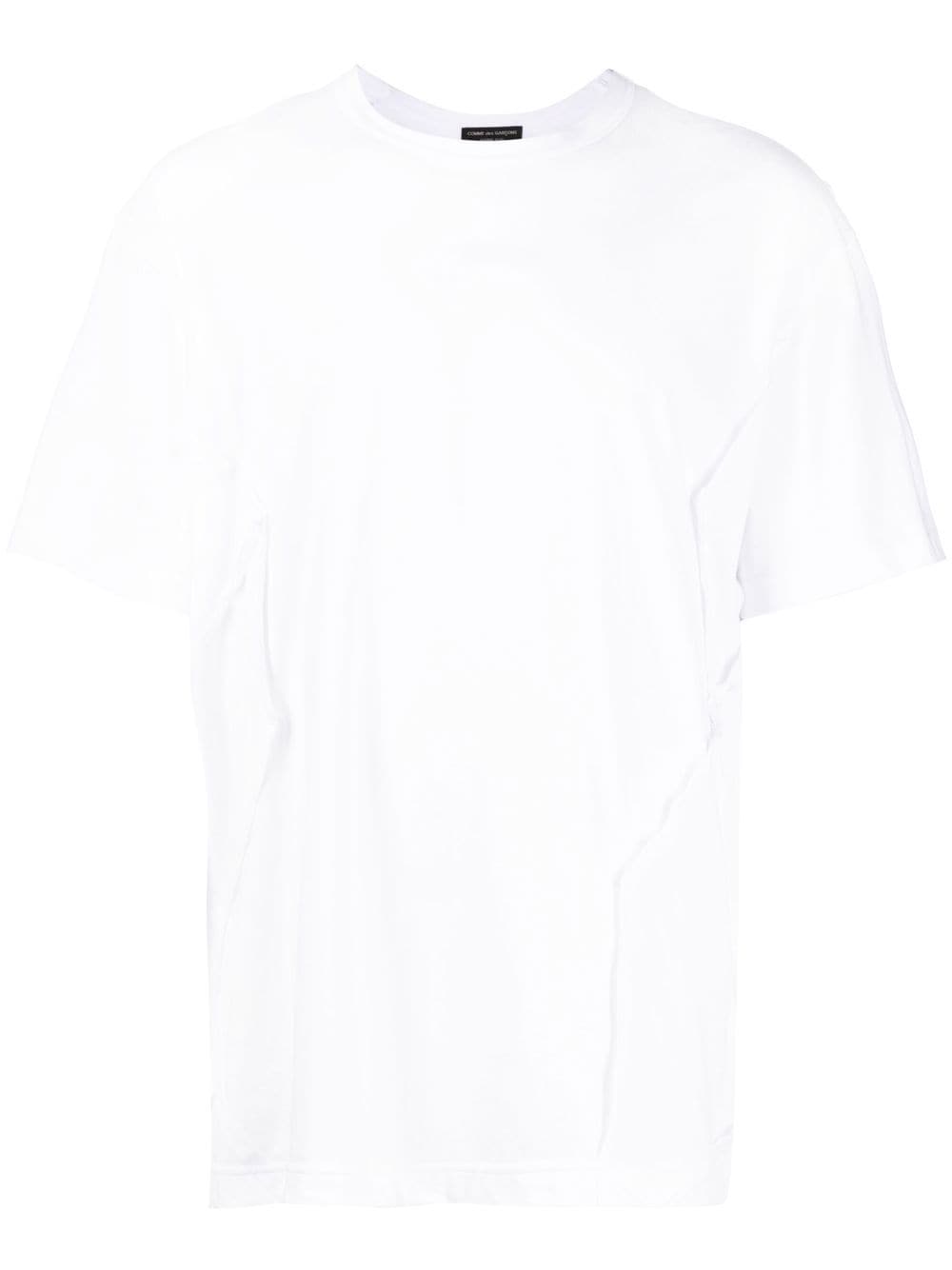 Comme des Garçons Homme Plus seam-detail cotton T-shirt - White von Comme des Garçons Homme Plus