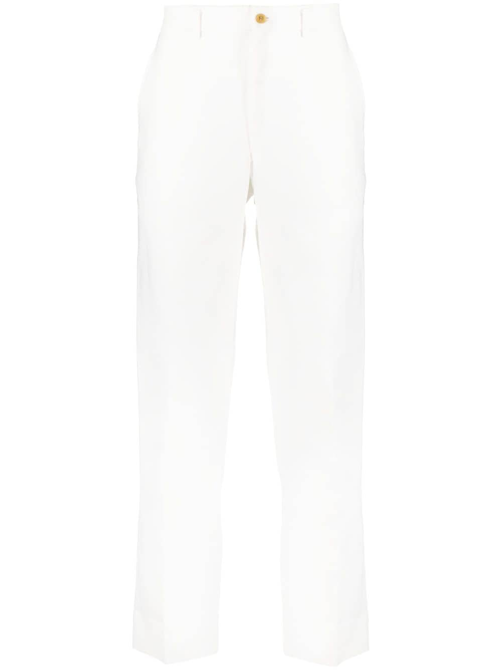 Comme des Garçons Homme Plus straight-leg chino trousers - White von Comme des Garçons Homme Plus