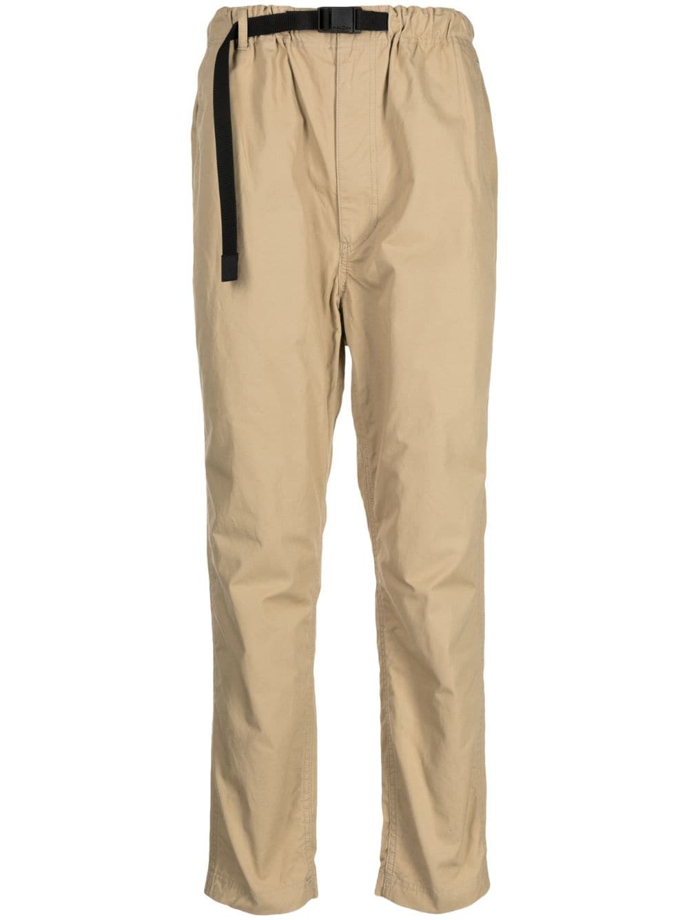 Comme des Garçons Homme belted straight-leg cotton trousers - Brown von Comme des Garçons Homme