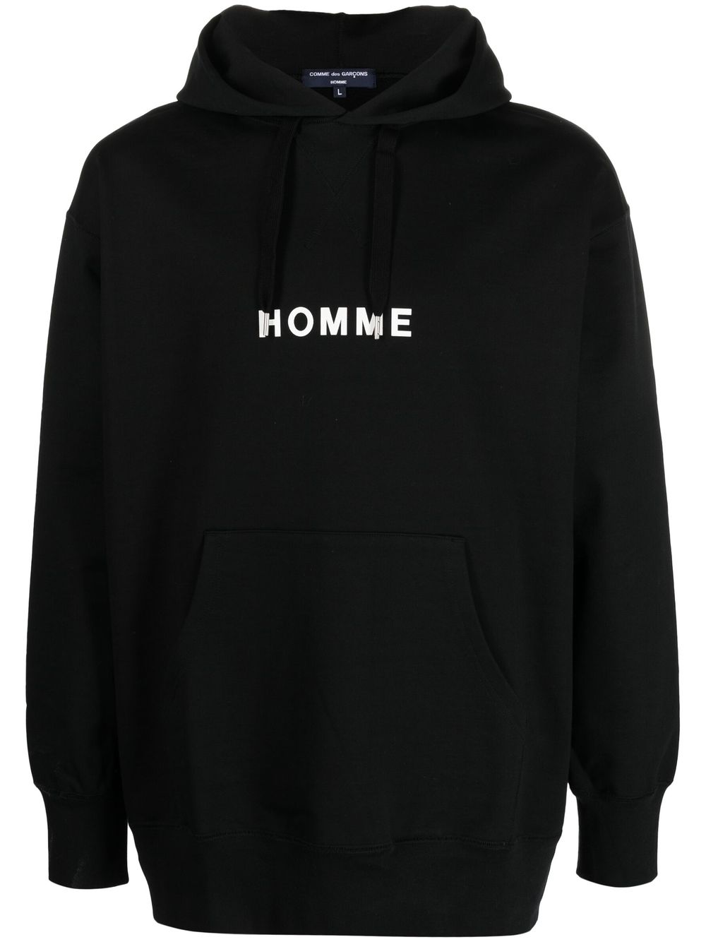 Comme des Garçons Homme logo-print hoodie - Black von Comme des Garçons Homme