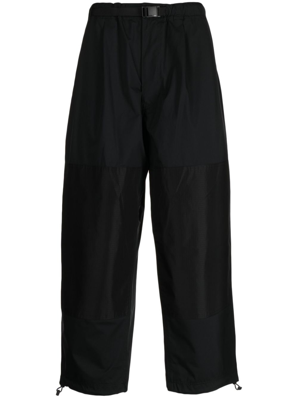Comme des Garçons Homme panelled belted cropped trousers - Black von Comme des Garçons Homme