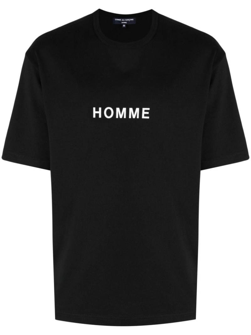 Comme des Garçons Homme text-print cotton T-shirt - Black von Comme des Garçons Homme