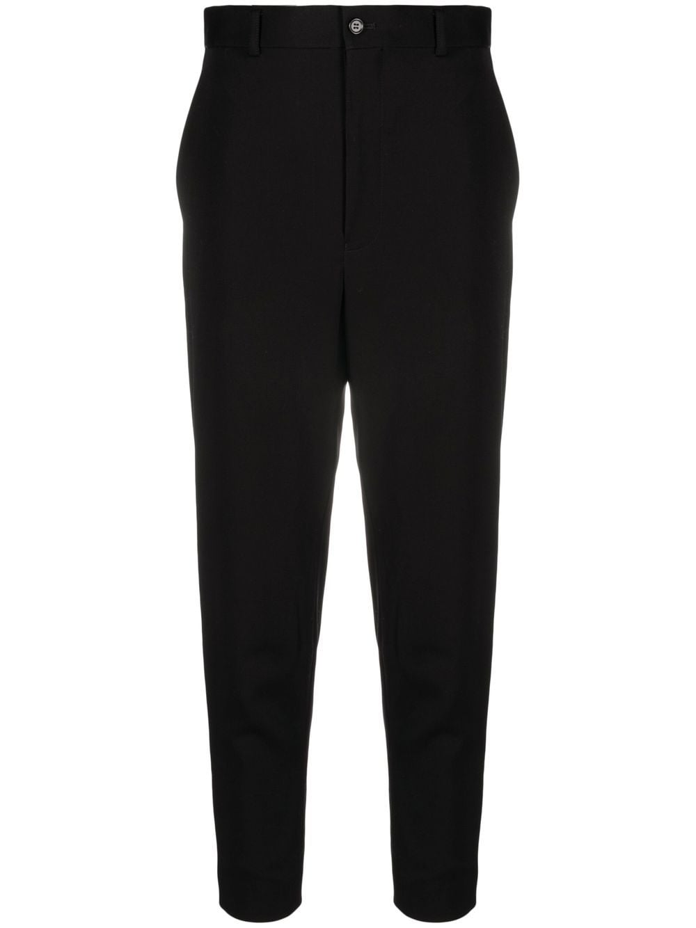 Noir Kei Ninomiya zip-detailing cropped tailored trousers - Black von Noir Kei Ninomiya