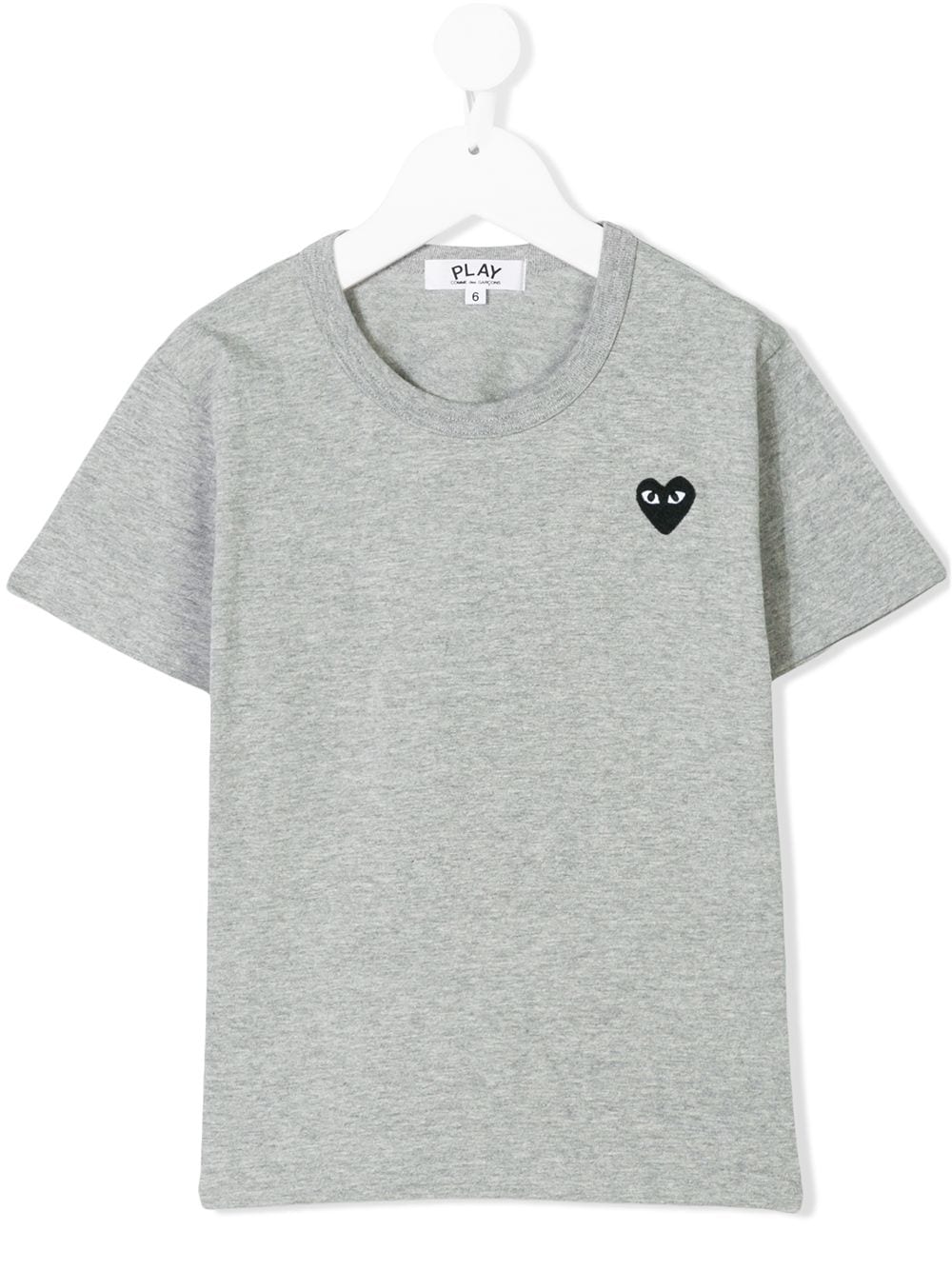 Comme Des Garçons Play Kids heart logo T-shirt - Grey von Comme Des Garçons Play Kids