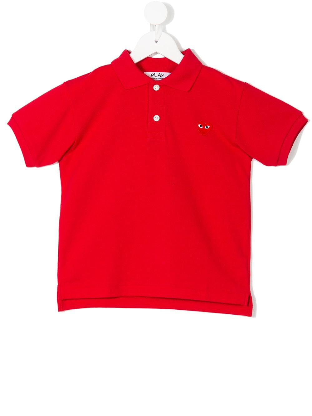 Comme Des Garçons Play Kids heart polo shirt - Red von Comme Des Garçons Play Kids
