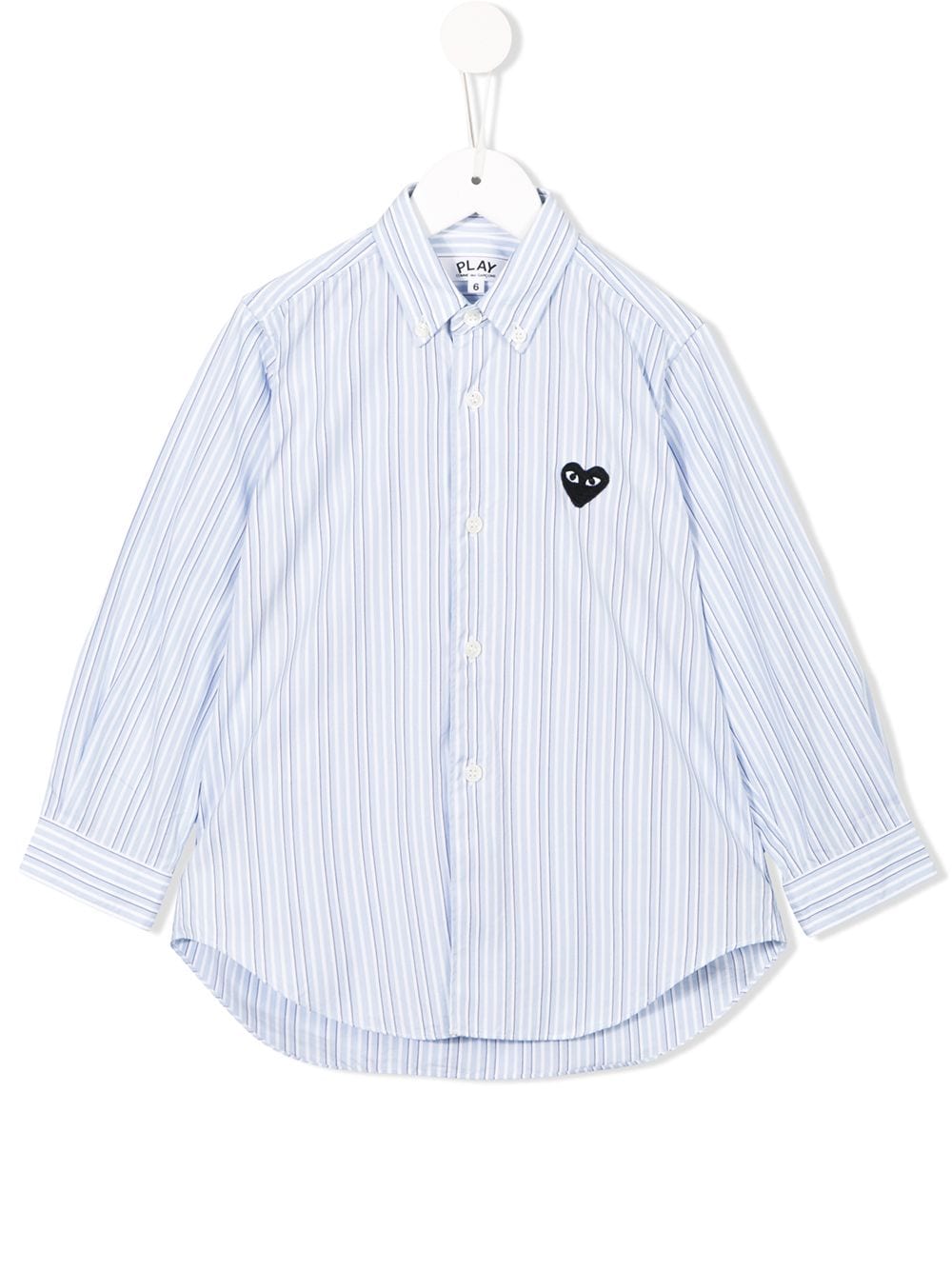 Comme Des Garçons Play Kids striped shirt - Blue von Comme Des Garçons Play Kids