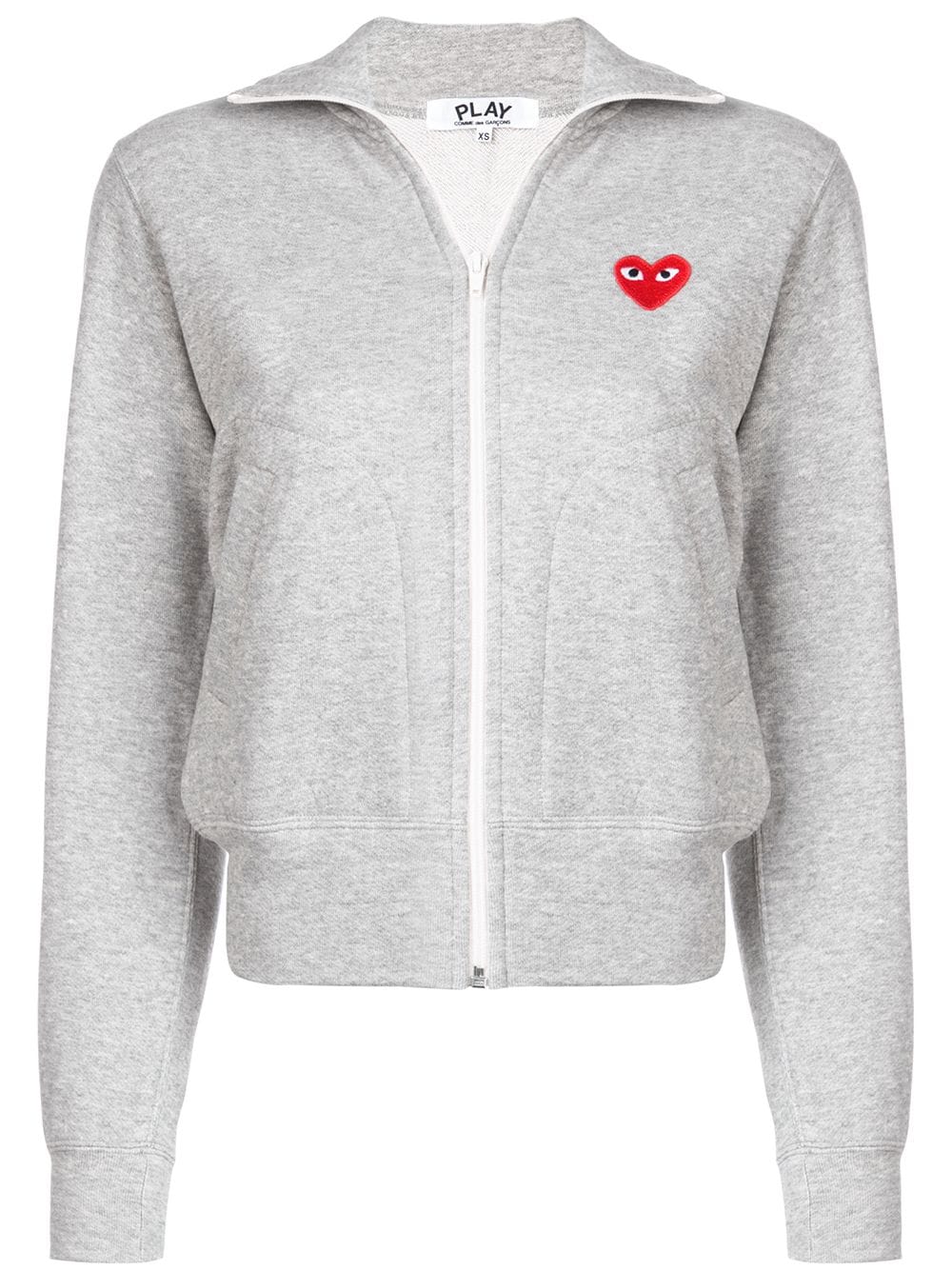 Comme Des Garçons Play heart logo-patch track jacket - Grey von Comme Des Garçons Play