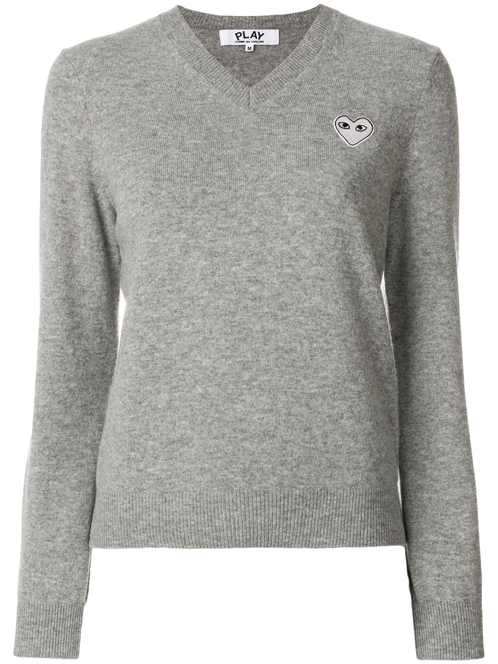 Comme Des Garçons Play V-neck pullover - Grey von Comme Des Garçons Play