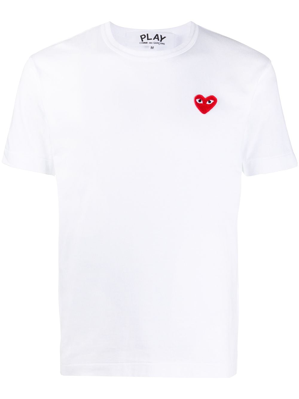 Comme Des Garçons Play applique logo T-shirt - White von Comme Des Garçons Play
