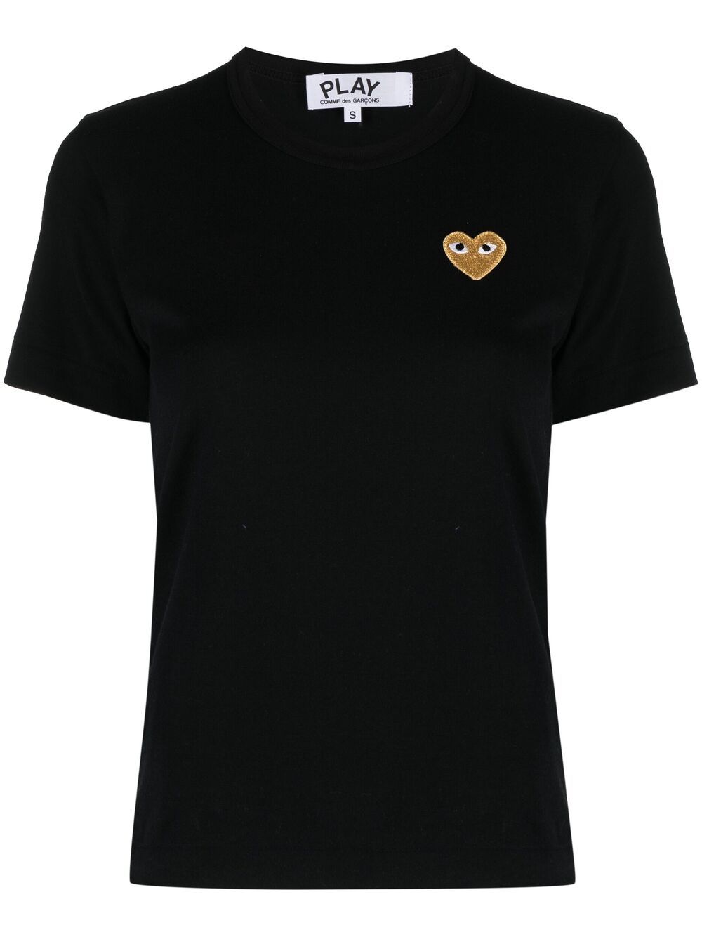 Comme Des Garçons Play embroidered heart T-shirt - Black von Comme Des Garçons Play