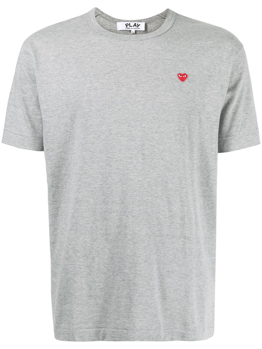 Comme Des Garçons Play embroidered heart T-shirt - Grey von Comme Des Garçons Play