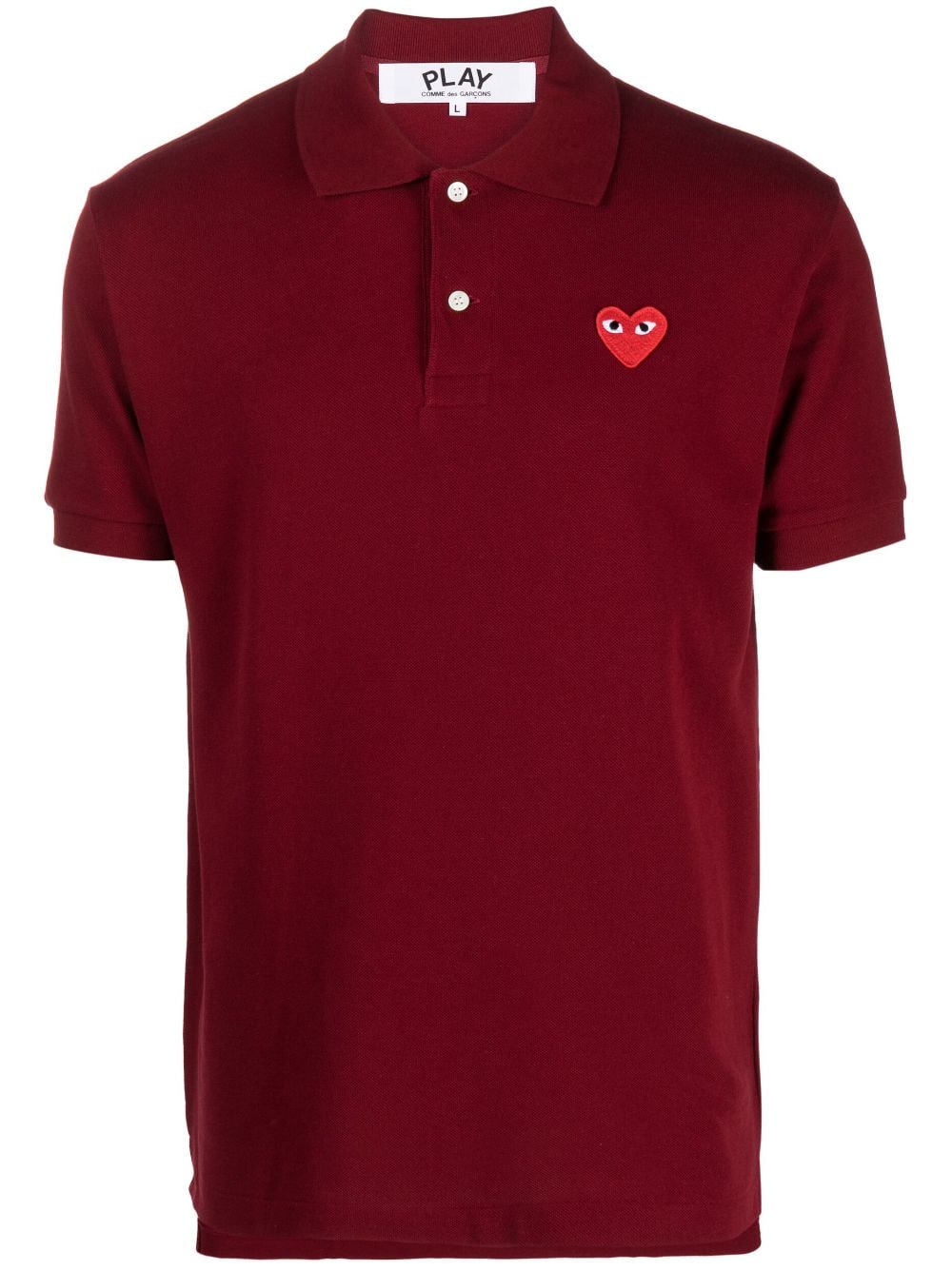 Comme Des Garçons Play embroidered heart polo shirt von Comme Des Garçons Play