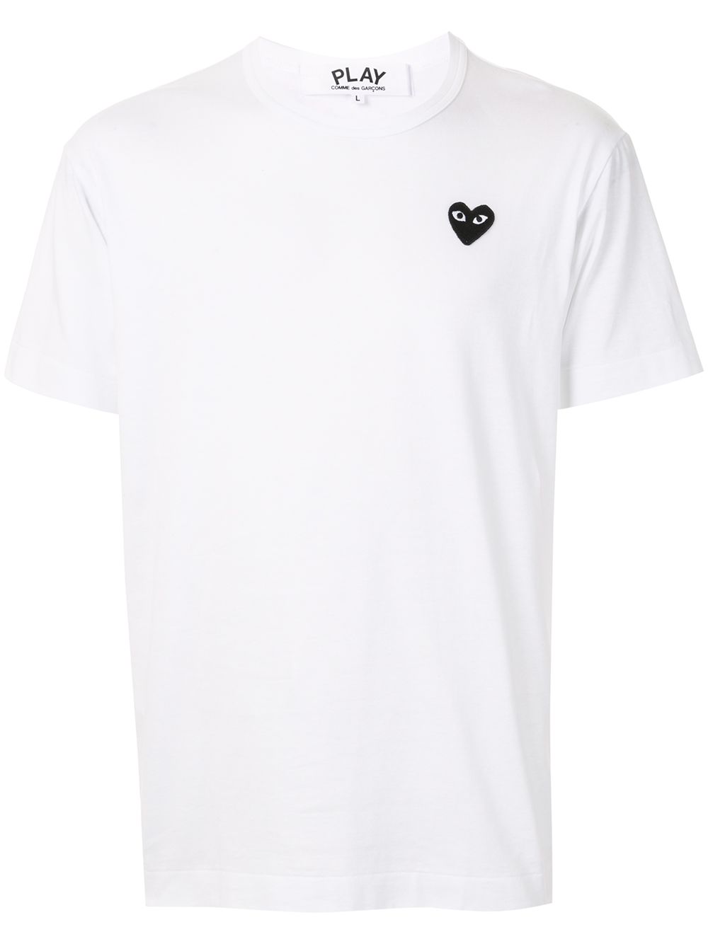 Comme Des Garçons Play embroidered logo T-shirt - White von Comme Des Garçons Play