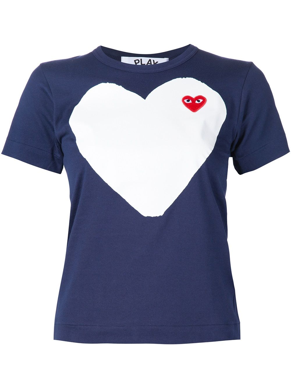 Comme Des Garçons Play heart logo T-shirt - Blue von Comme Des Garçons Play