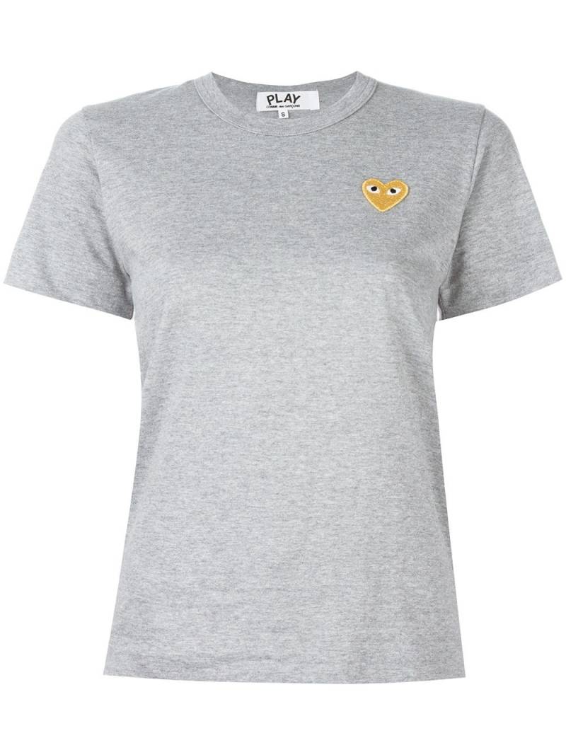 Comme Des Garçons Play heart logo T-shirt - Grey von Comme Des Garçons Play