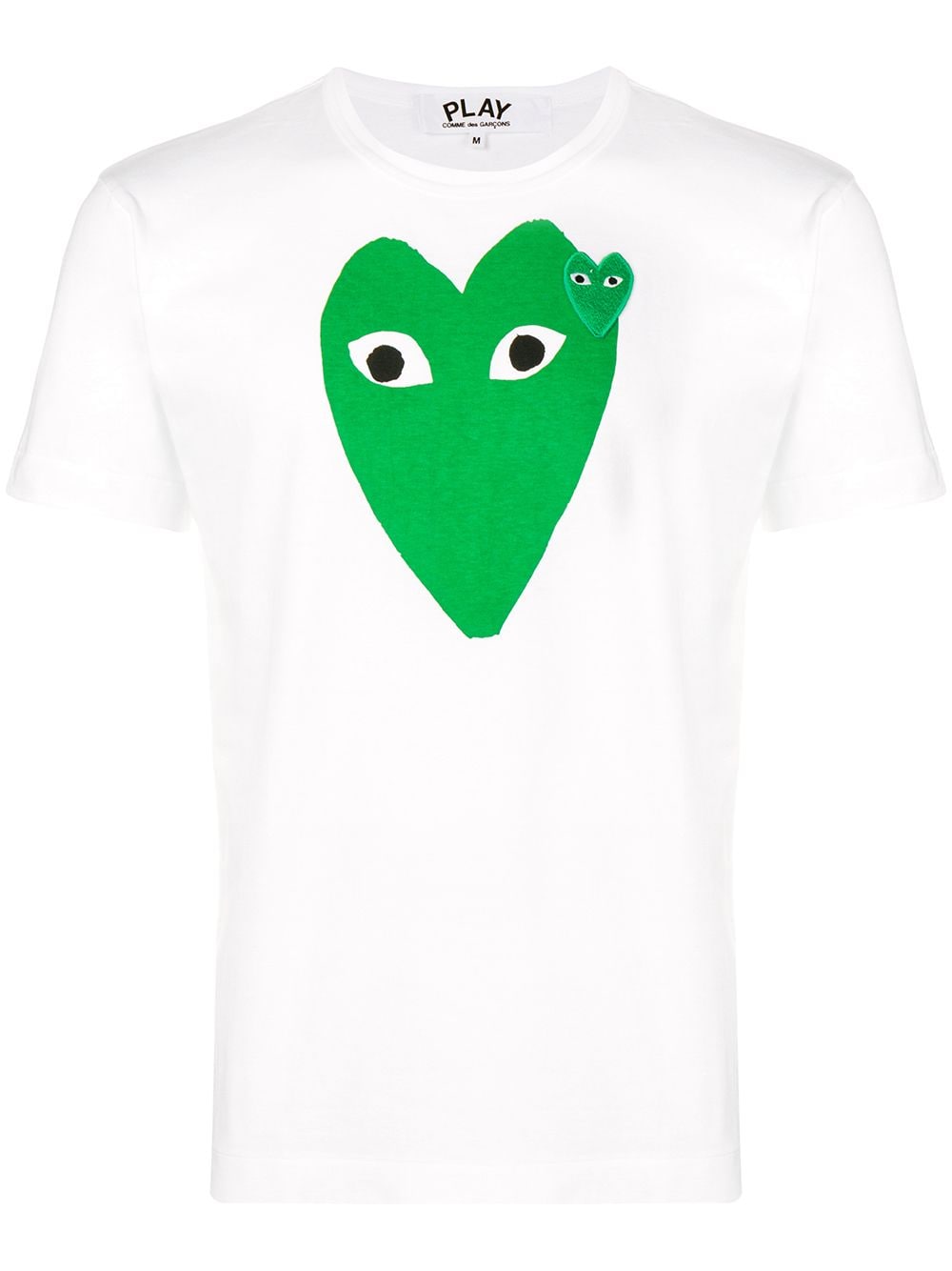 Comme Des Garçons Play heart logo T-shirt - White von Comme Des Garçons Play