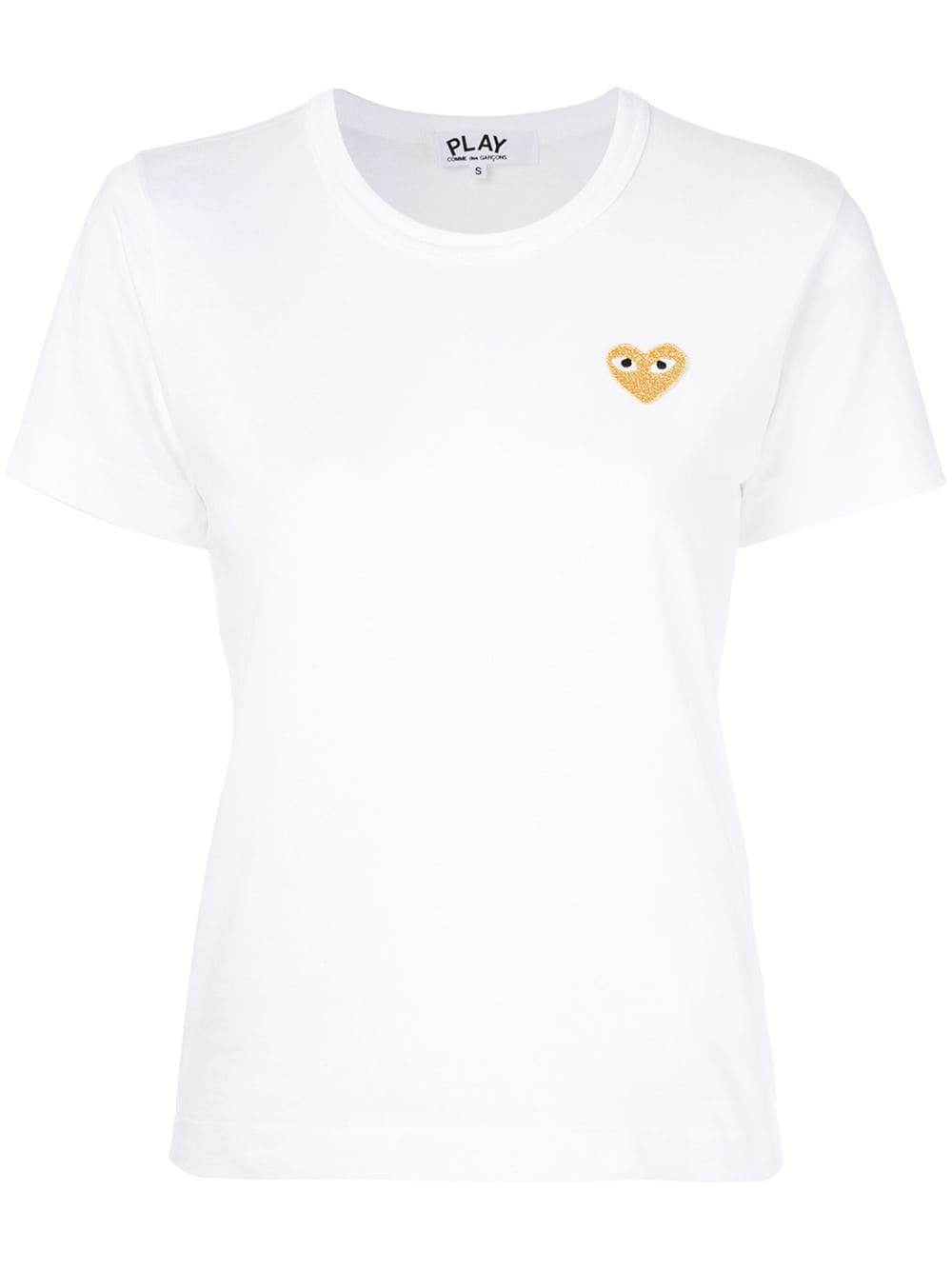 Comme Des Garçons Play heart logo T-shirt - White von Comme Des Garçons Play