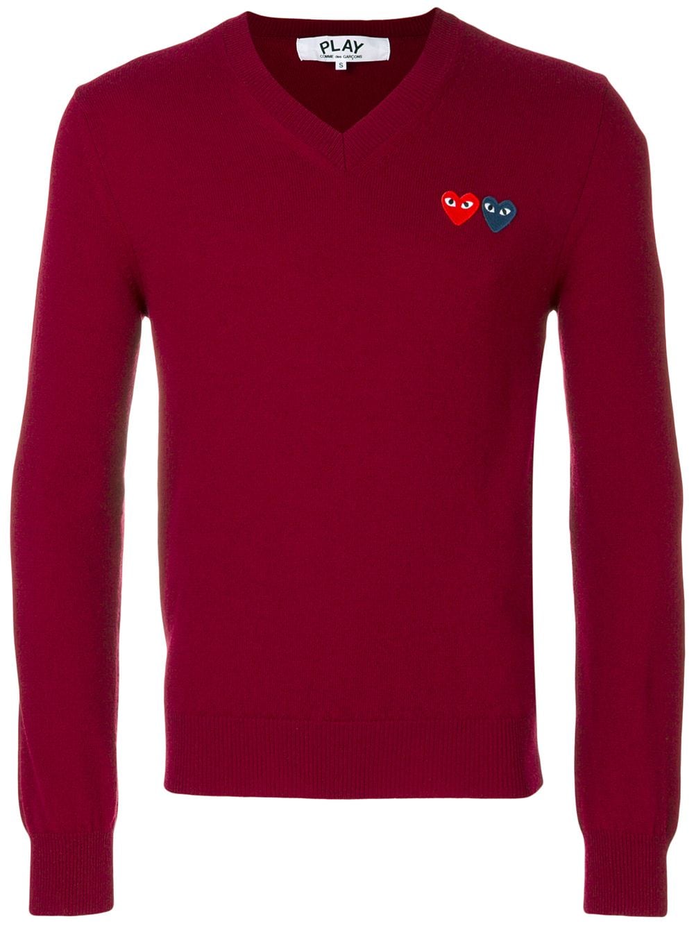Comme Des Garçons Play heart logo knitted jumper - Red von Comme Des Garçons Play