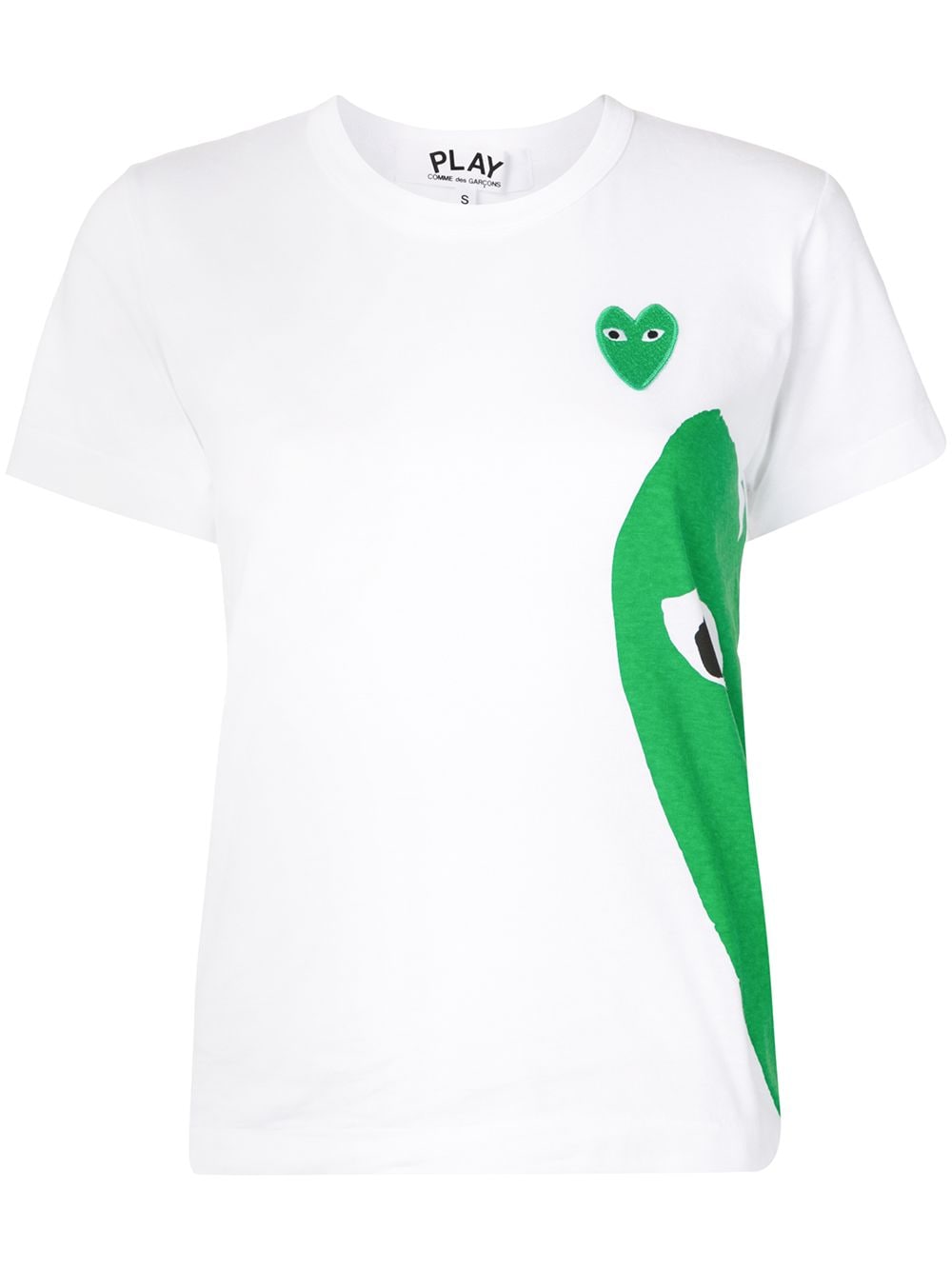 Comme Des Garçons Play heart logo-print short sleeved T-shirt - White von Comme Des Garçons Play