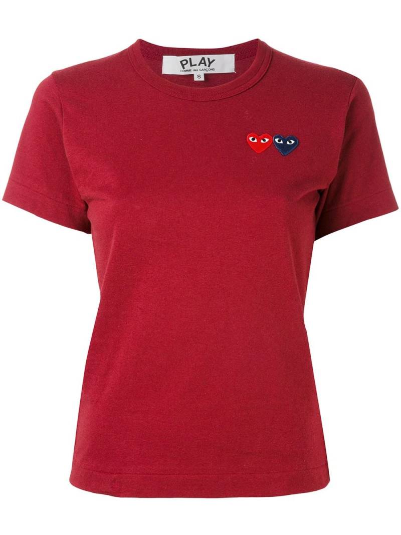 Comme Des Garçons Play slim-fit heart patch T-shirt - Red von Comme Des Garçons Play