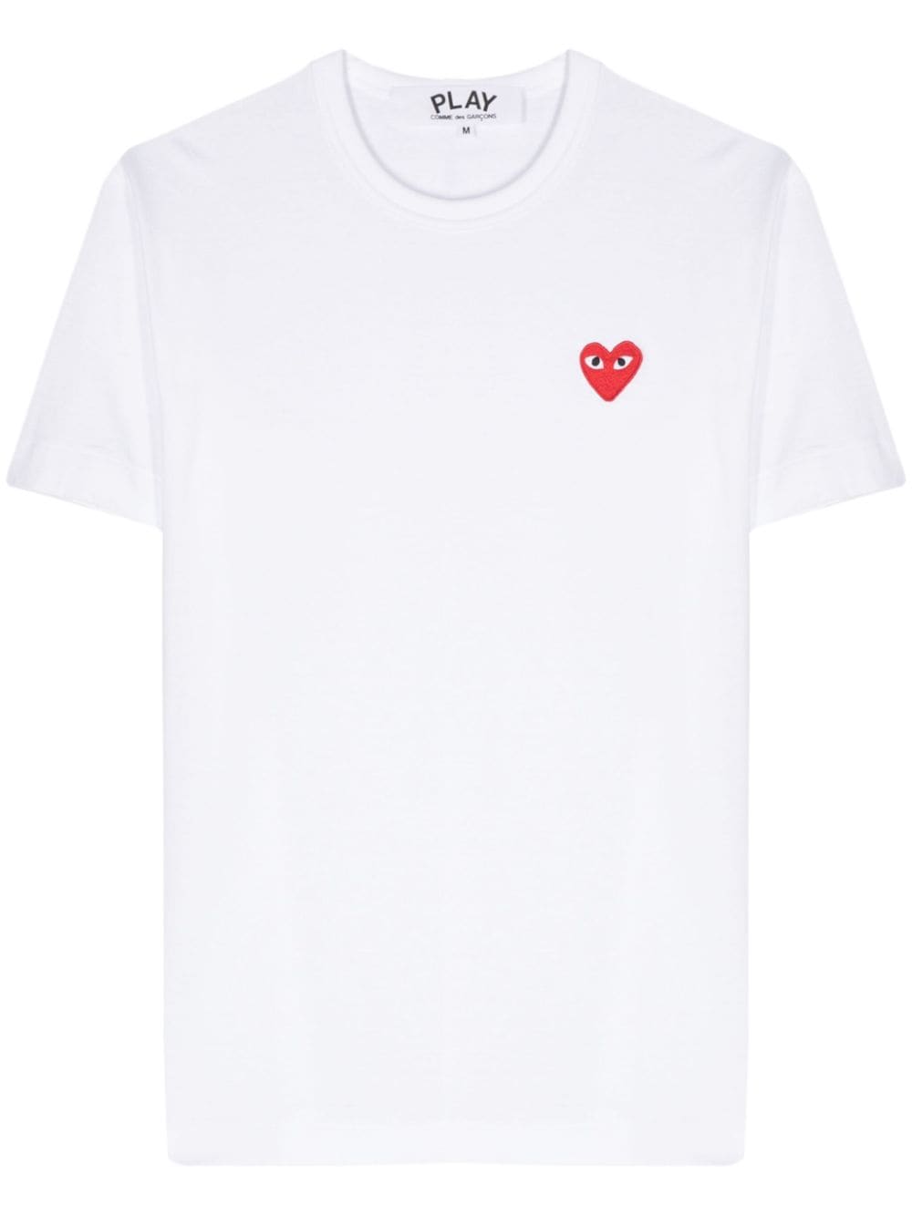 Comme Des Garçons Play heart-patch cotton T-shirt - White von Comme Des Garçons Play