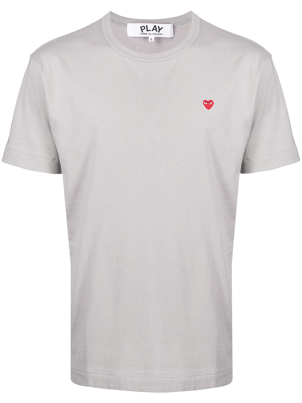 Comme Des Garçons Play heart-patch short-sleeve T-shirt - Grey von Comme Des Garçons Play