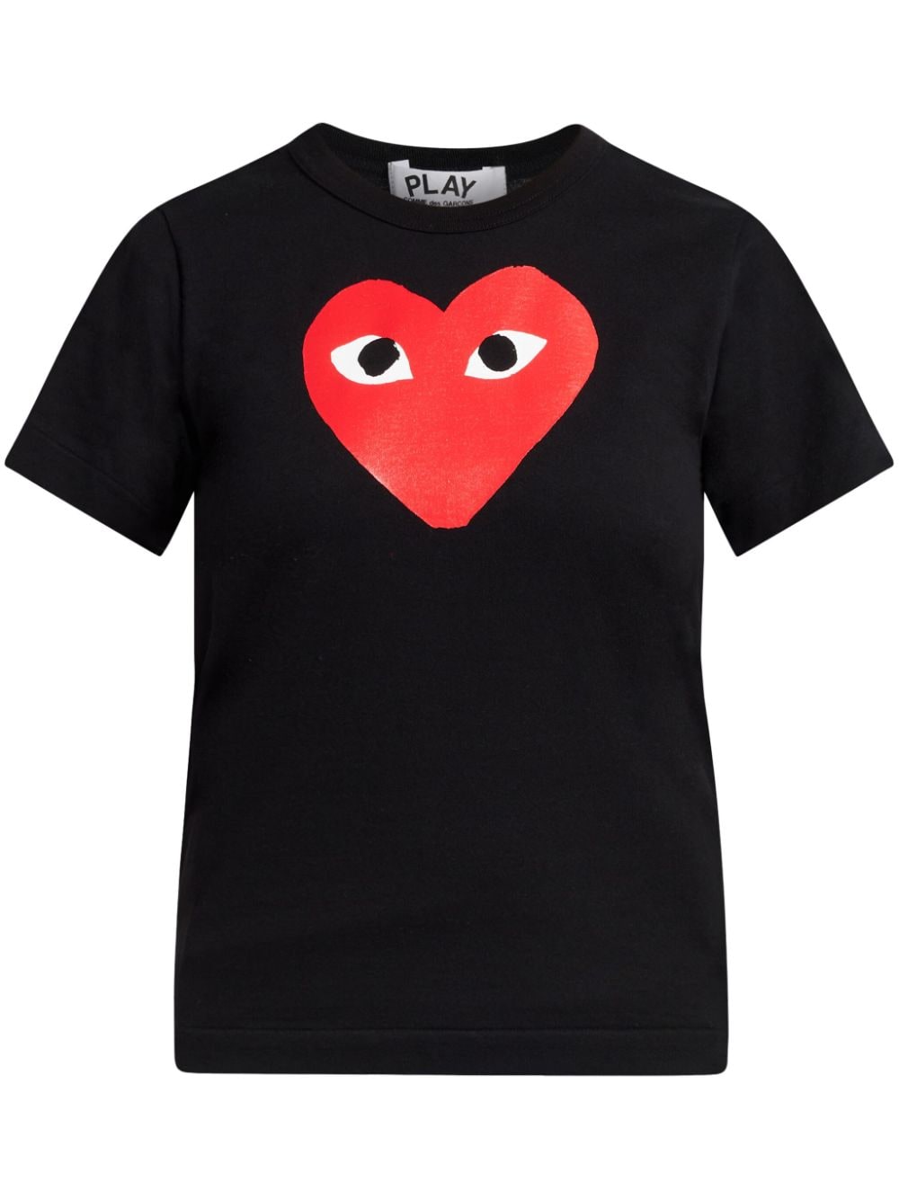 Comme Des Garçons Play heart print T-shirt - Black von Comme Des Garçons Play