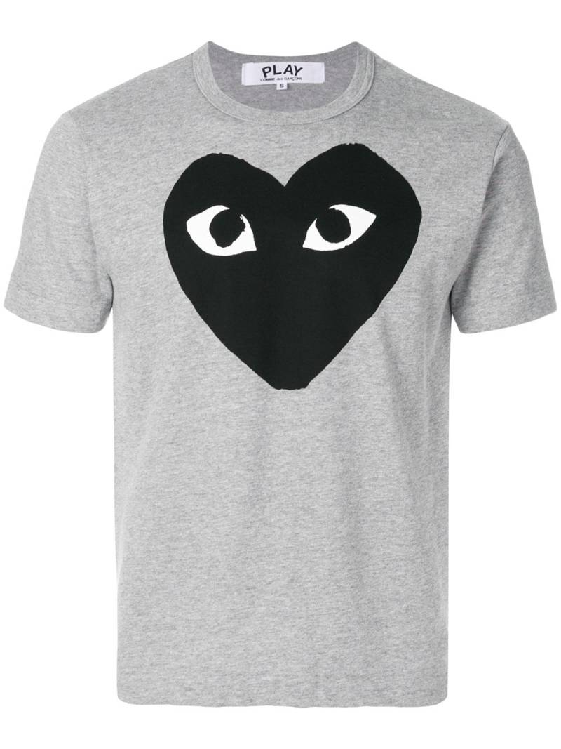 Comme Des Garçons Play heart print T-shirt - Grey von Comme Des Garçons Play
