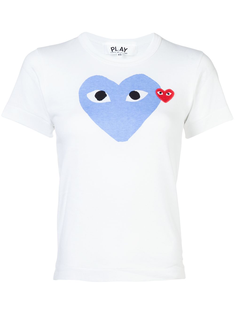 Comme Des Garçons Play heart print T-shirt - White von Comme Des Garçons Play