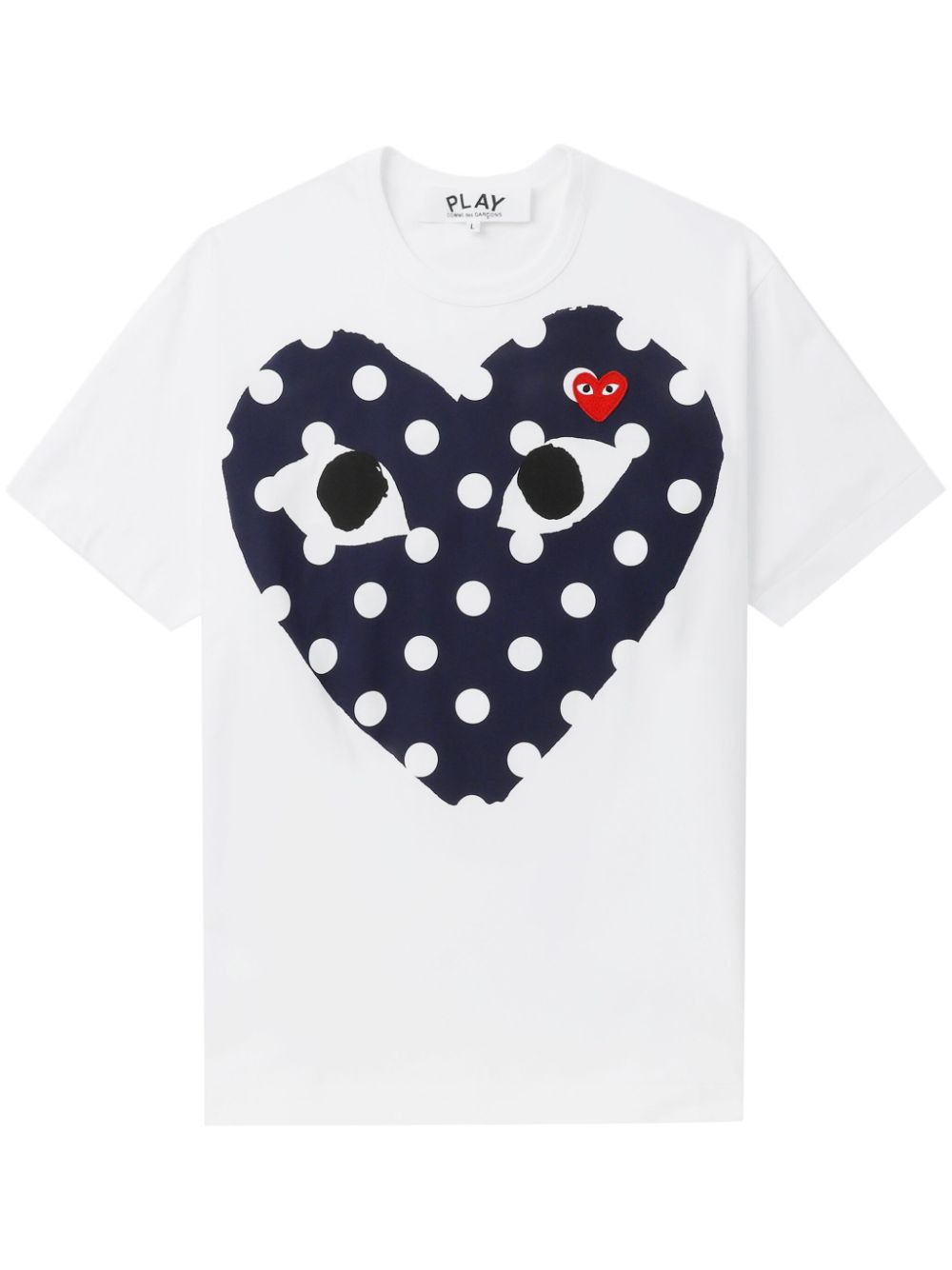 Comme Des Garçons Play heart-print cotton T-shirt - White von Comme Des Garçons Play