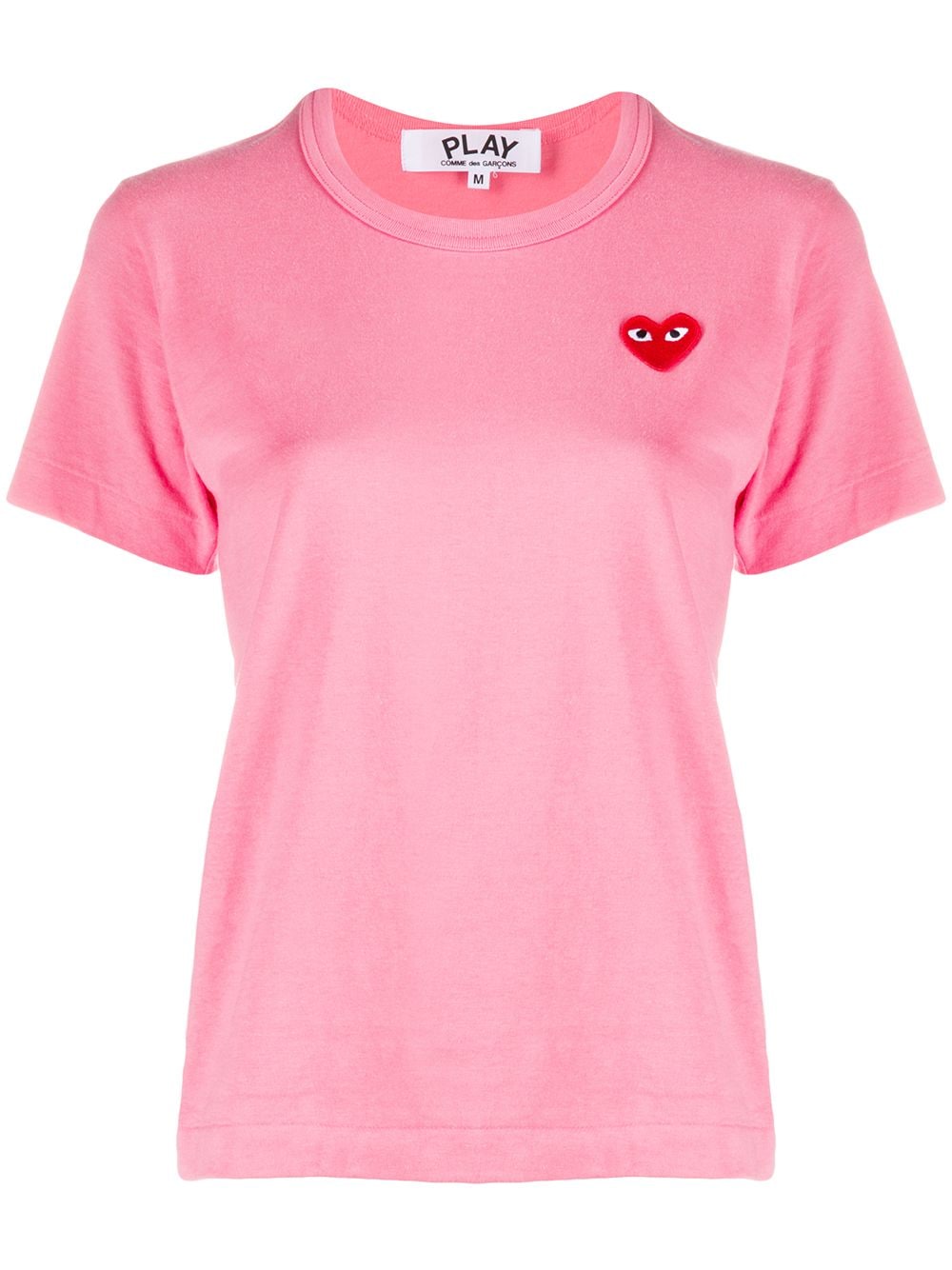 Comme Des Garçons Play heart-print crew neck T-shirt - Pink von Comme Des Garçons Play