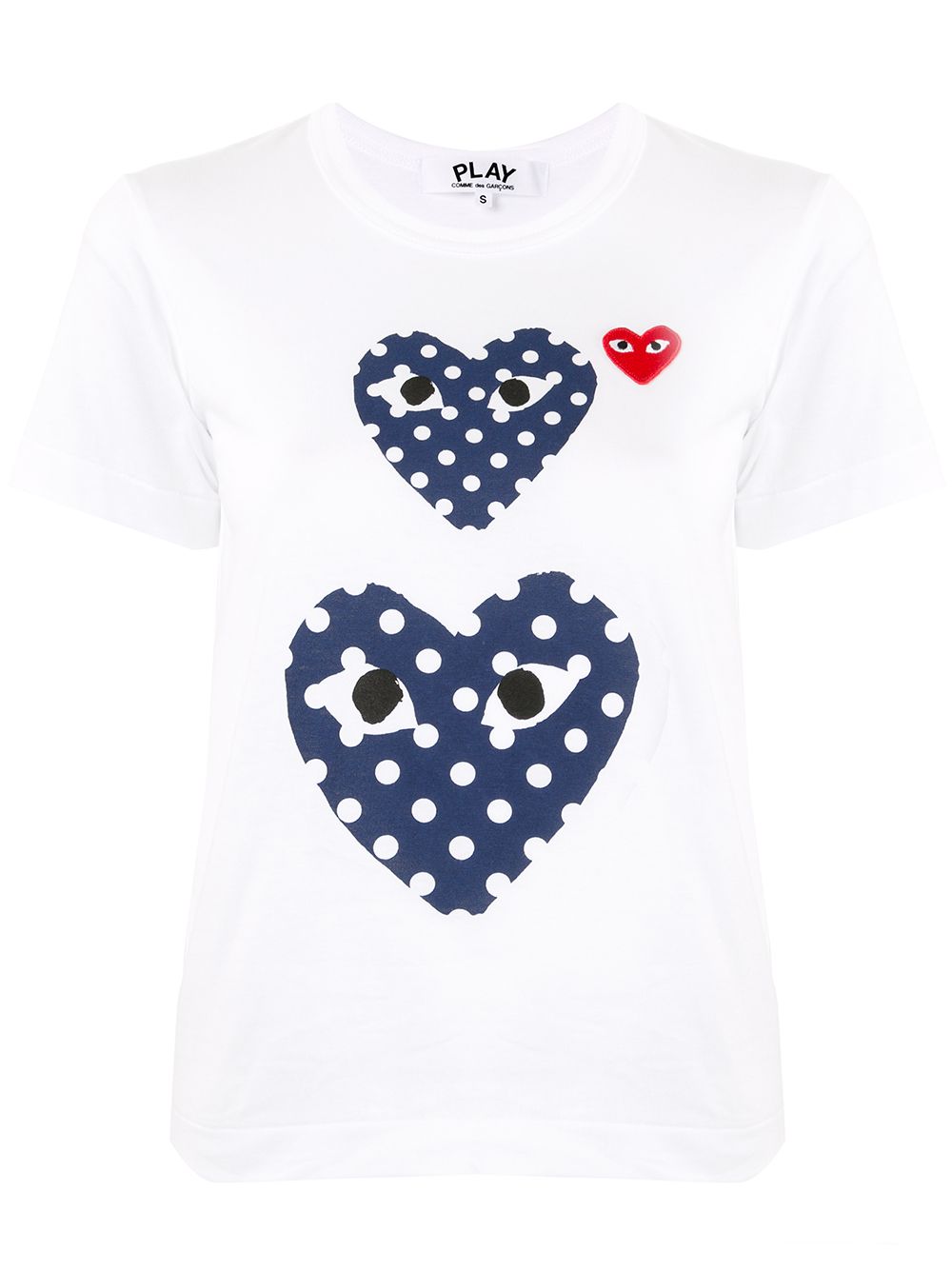 Comme Des Garçons Play heart-print crew neck T-shirt - White von Comme Des Garçons Play