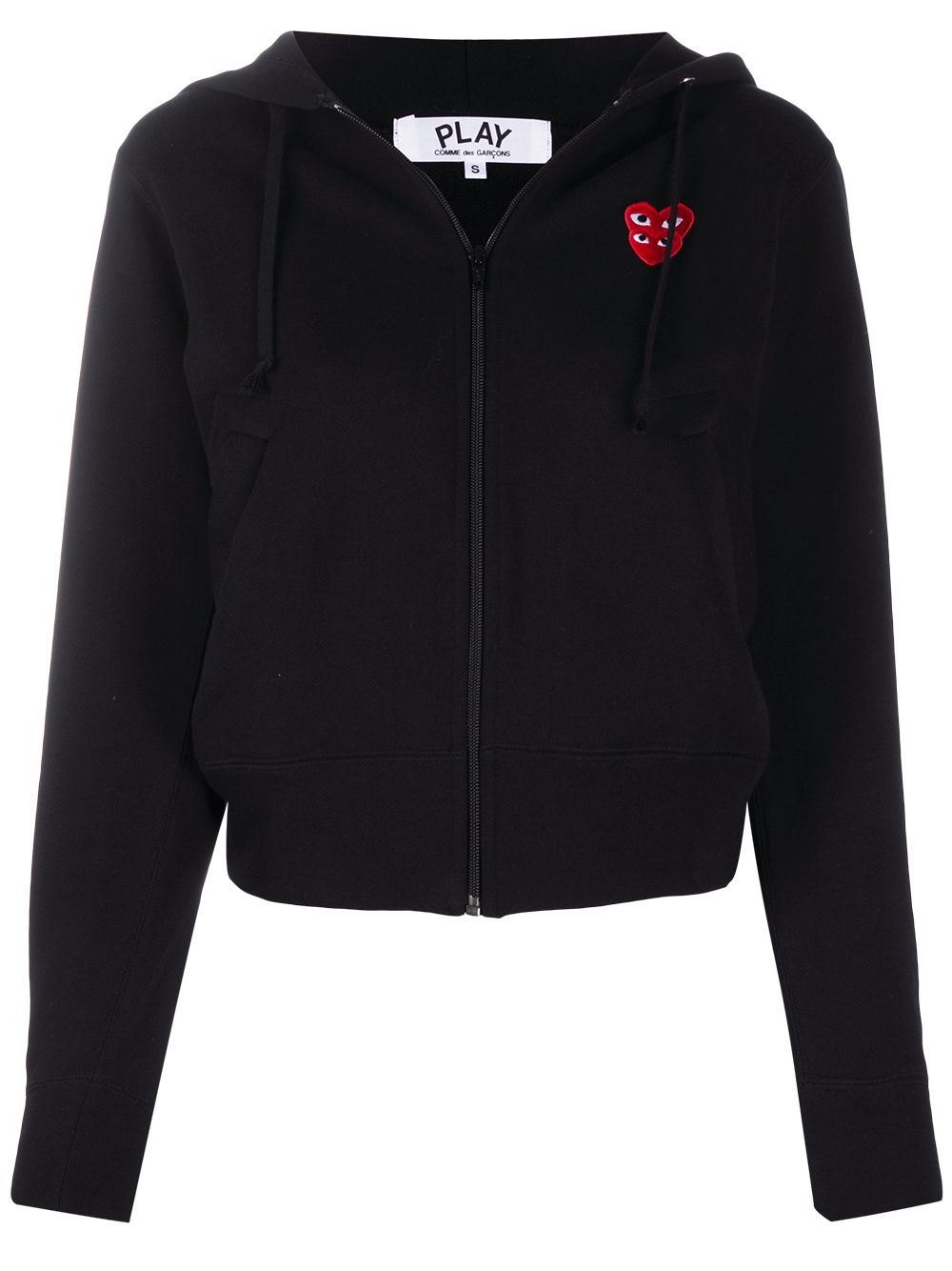 Comme Des Garçons Play logo-motif hooded jacket - Black von Comme Des Garçons Play