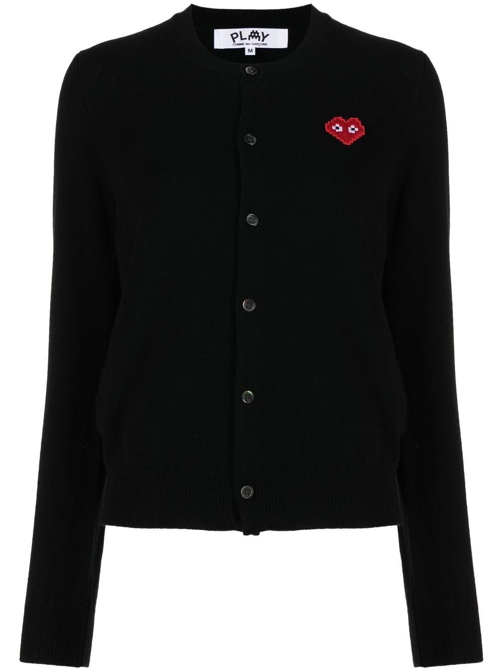 Comme Des Garçons Play logo-patch cardigan - Black von Comme Des Garçons Play