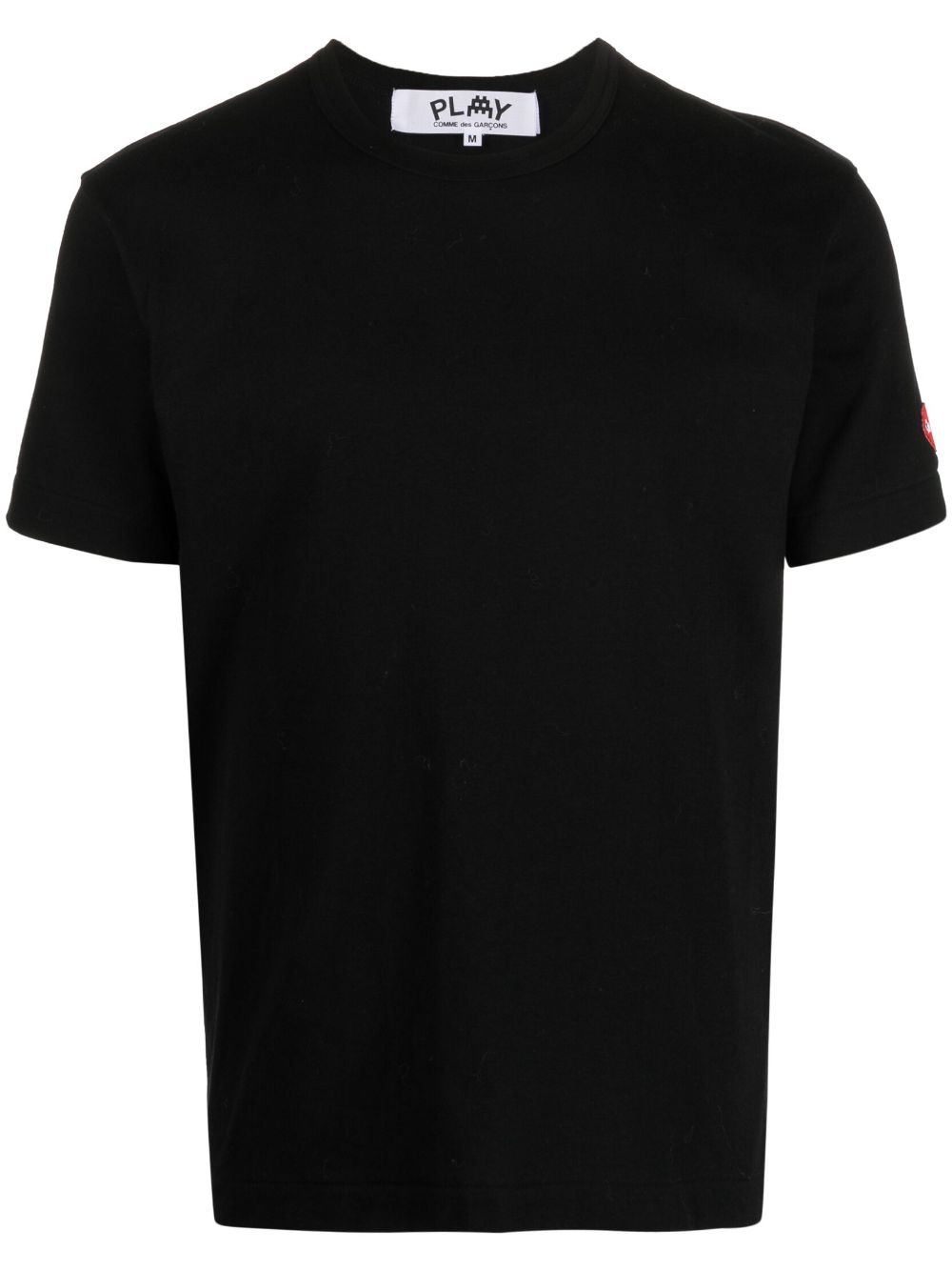 Comme Des Garçons Play logo-patch cotton T-shirt - Black von Comme Des Garçons Play