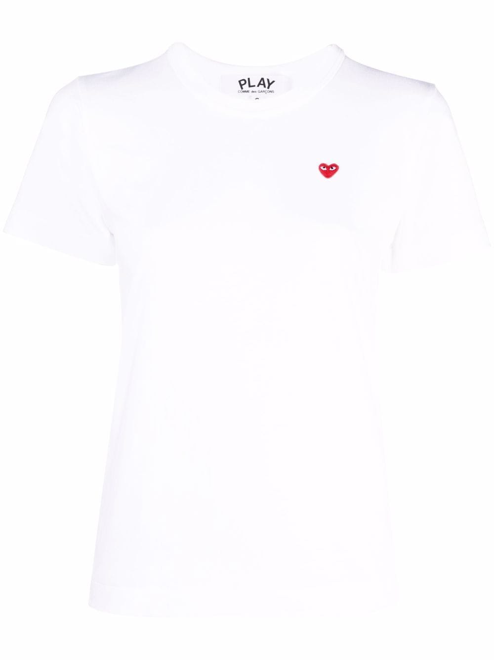 Comme Des Garçons Play logo-patch cotton T-shirt - White von Comme Des Garçons Play