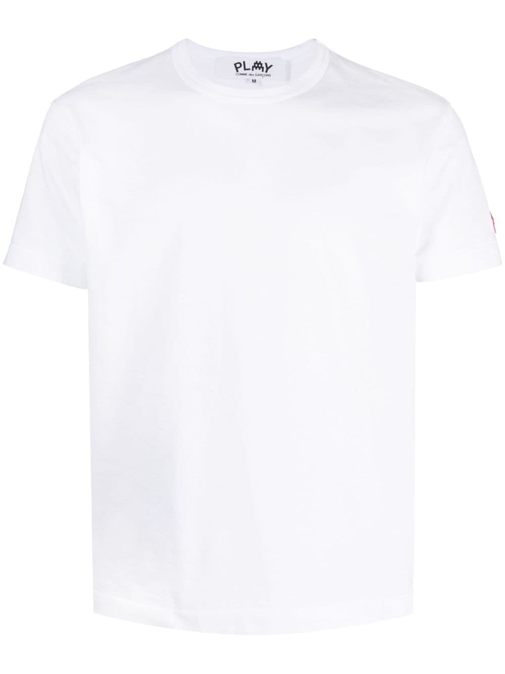 Comme Des Garçons Play logo-patch cotton T-shirt - White von Comme Des Garçons Play