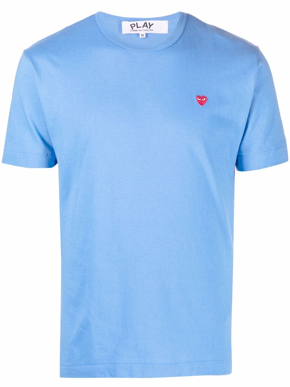 Comme Des Garçons Play logo-patch short-sleeve T-shirt - Blue von Comme Des Garçons Play
