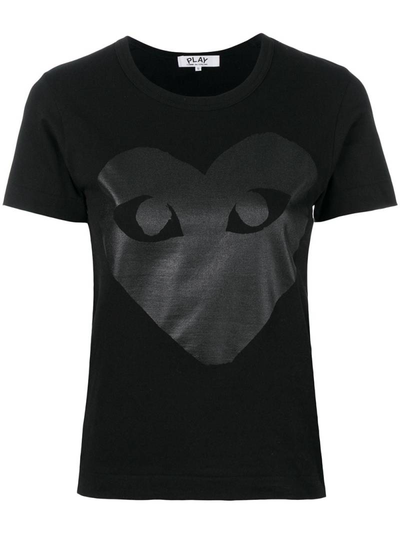 Comme Des Garçons Play logo print T-shirt - Black von Comme Des Garçons Play