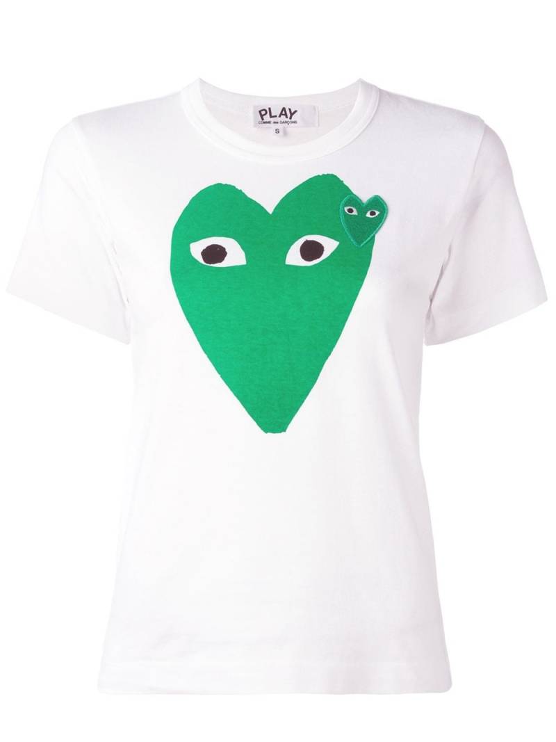 Comme Des Garçons Play logo print T-shirt - White von Comme Des Garçons Play